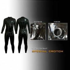 (RD1089)Luxury Customize Handmade 0.4mm Latex Rubber Zentai Catsuit With Special Male Crotch Hole Fetish Wear